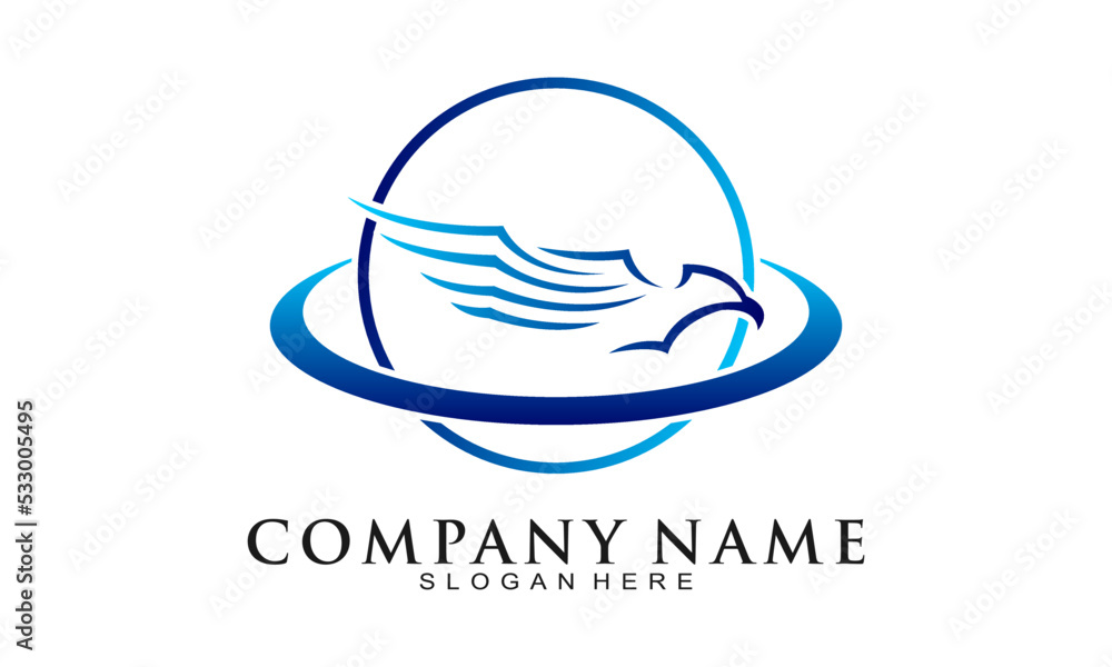 Modern eagle symbol logo design Modern eagle symbol logo design