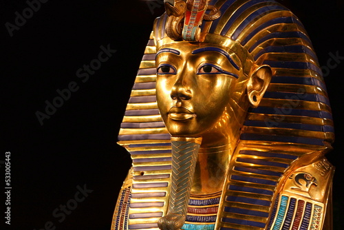 Replica of tutankhamun`s mask photo