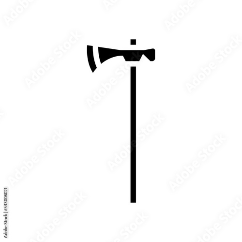 tomahawk weapon glyph icon vector. tomahawk weapon sign. isolated symbol illustration
