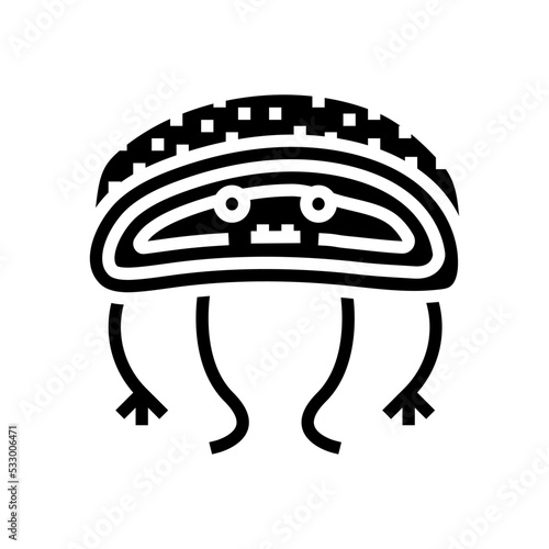 apple strudel dessert character glyph icon vector. apple strudel dessert character sign. isolated symbol illustration
