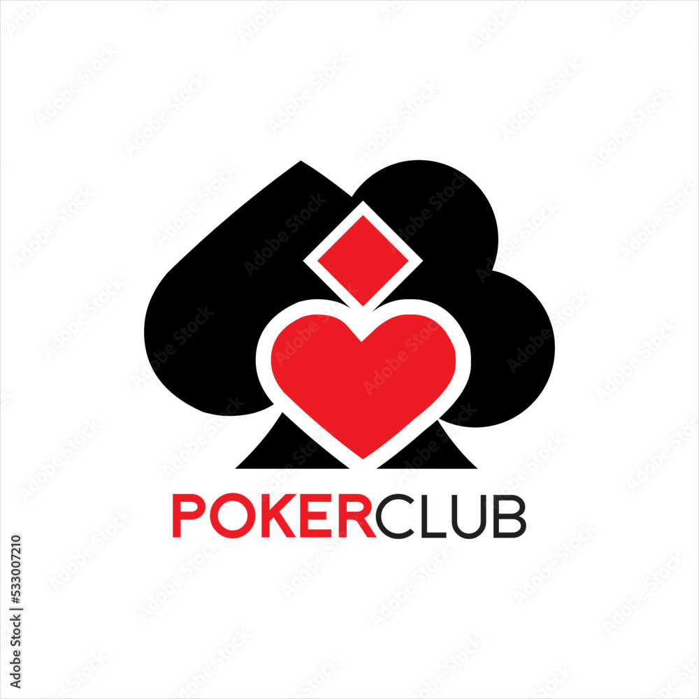Poker club logo design vector, unique logo Poker club logo design vector, unique logo