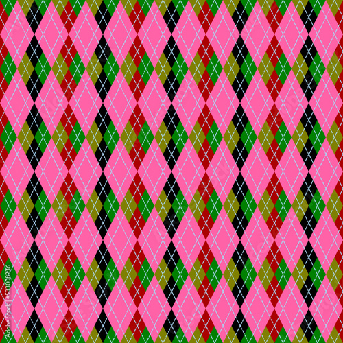 beautiful argyle seamless pattern design for background or fabric