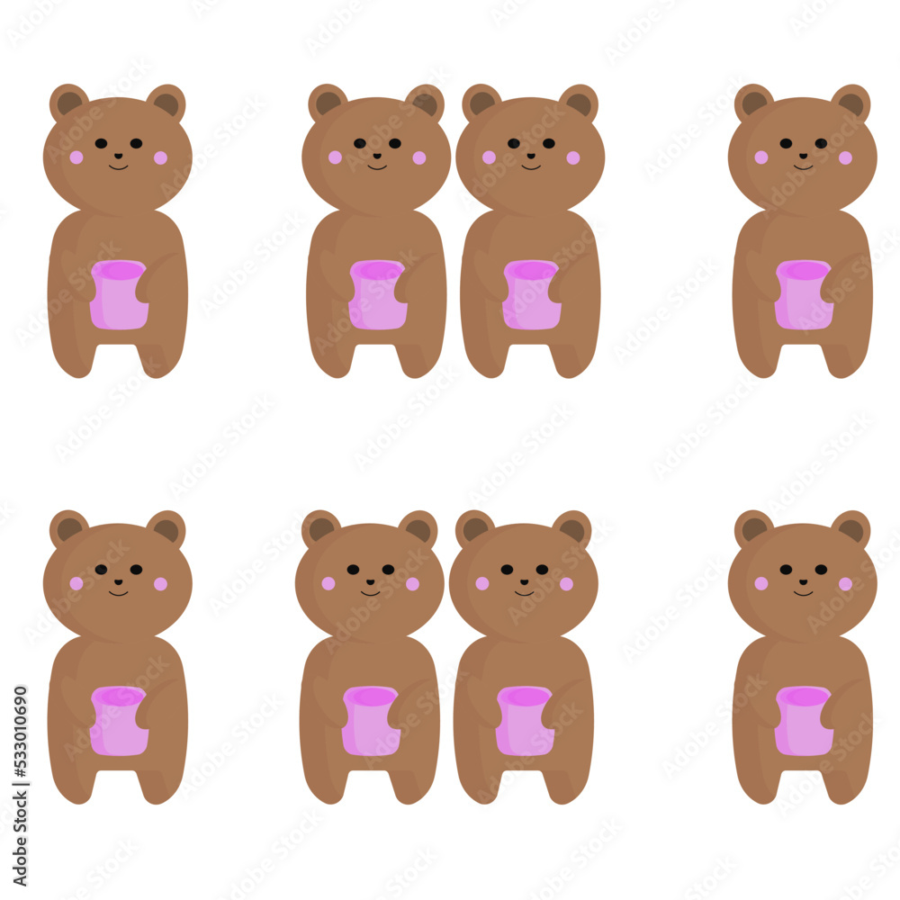 Repeat.Seamless pattern of cute animals cartoon background.Character design.Bear,dog,rabbit hand drawn.Image for wallpaper,banner,card,baby cloth,gift paper wrap.Kid graphic.Kawaii.Vector.Illustration Repeat.Seamless pattern of cute animals cartoon background.Character design.Bear,dog,rabbit hand drawn.Image for wallpaper,banner,card,baby cloth,gift paper wrap.Kid graphic.Kawaii.Vector.Illustration