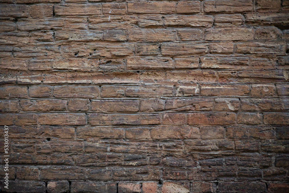 Old red brick wall. Brick wall texture. Old red brick wall. Brick wall texture.