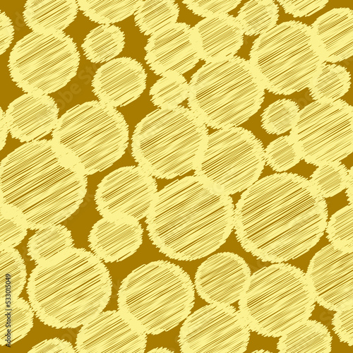 Vector seamless pattern of geometric shapes painted of colored scribbles. Seamless geometric pattern for textiles, fabrics, wall coverings. Vector pattern of geometric shapes for fabrics, wallpaper an