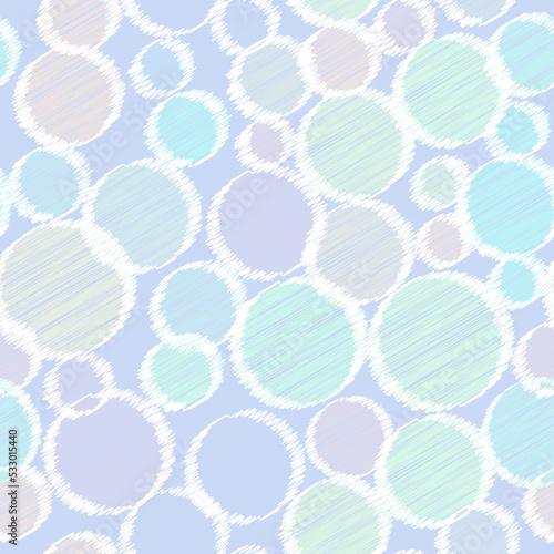 Vector seamless pattern of geometric shapes painted of colored scribbles. Seamless geometric pattern for textiles, fabrics, wall coverings. Vector pattern of geometric shapes for fabrics, wallpaper an
