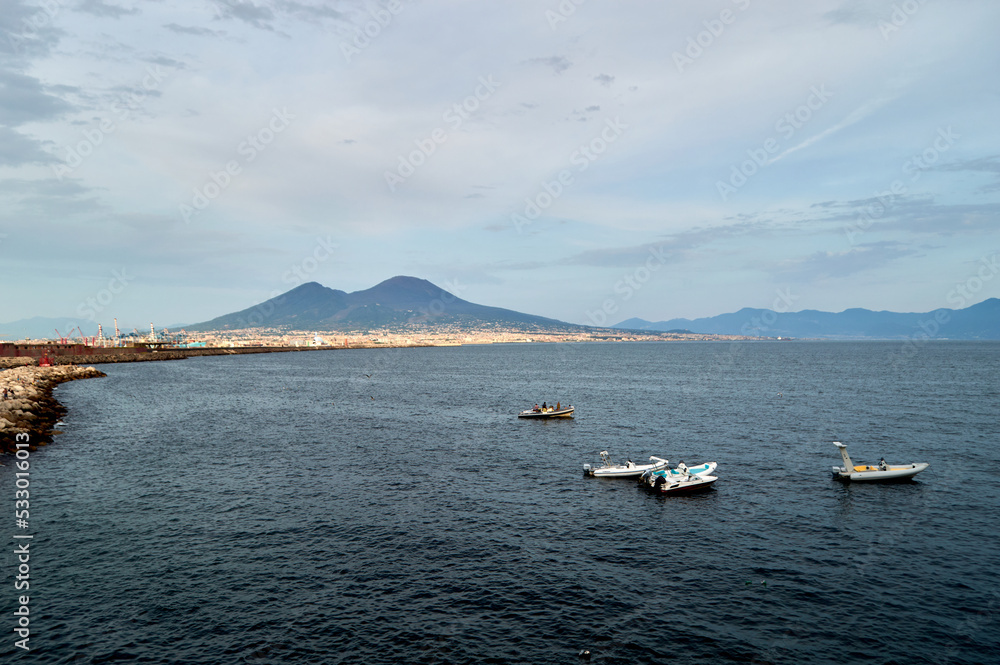 Golfo di napoli con Vesuvio