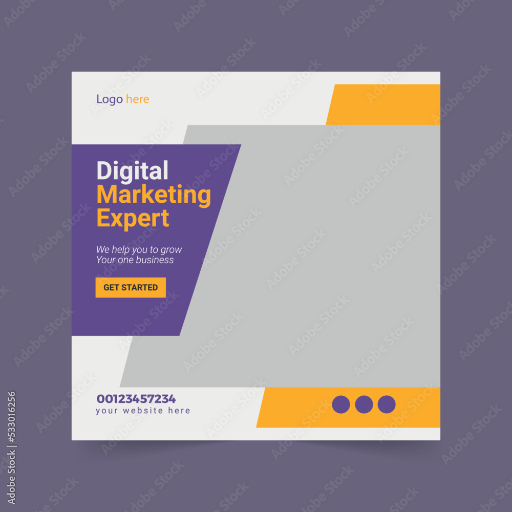 Social media post template Social media post template