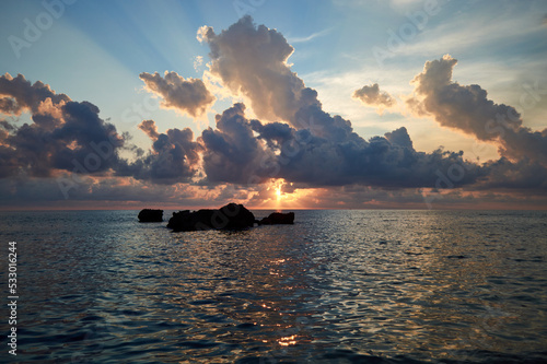 Scoglio al tramonto, Diamante (Cosenza)