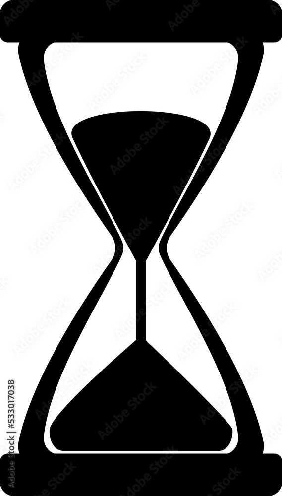 Hourglass symbol, web and computer icon, transparent backgrounds Stock ...