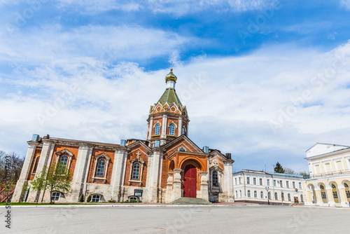 Cathedral square with historical buildings in the center of Kasimov, Ryazan region, Russia photo