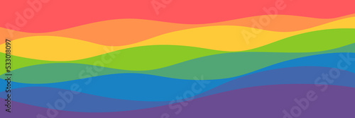 rainbow creative wave pattern design vector illustration good for wallpaper, background, backdrop, banner, web, decorative, and design template