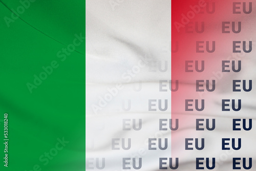 Wallpaper Mural Italy flag EU symbol agreement Torontodigital.ca