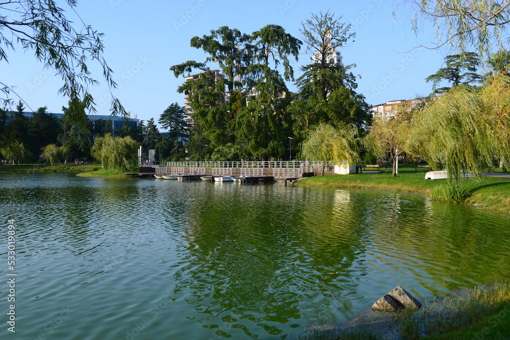 Nurigeli lake in the park, Batumi