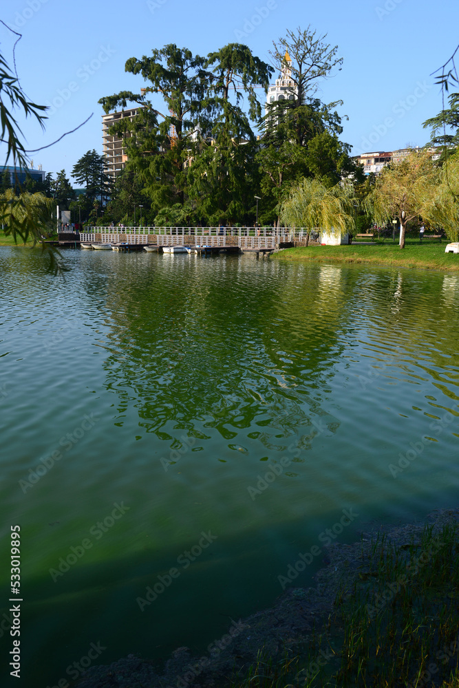 Nurigeli lake in the park, Batumi