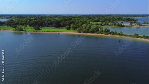 Man-made Lake in North Texas. An engineering marvel