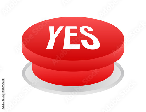 Yes and No button. Feedback concept. Positive feedback concept. Choice button icon. stock illustration