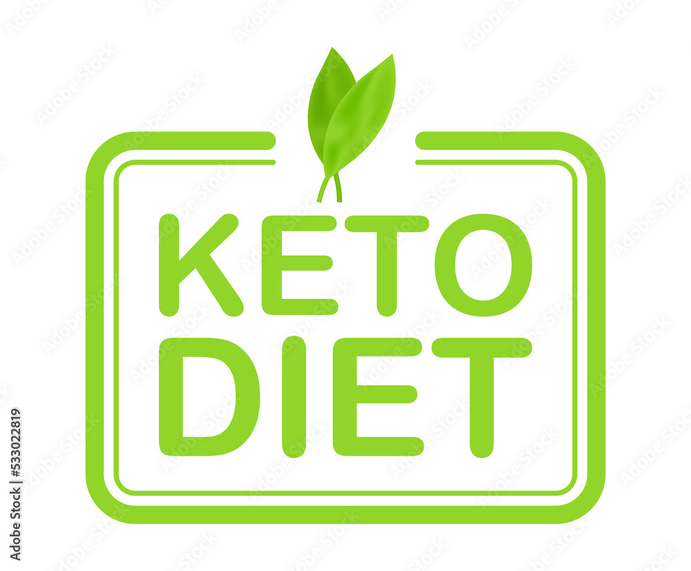 Ketogenic diet logo sign. Keto diet. illustration Ketogenic diet logo sign. Keto diet. illustration