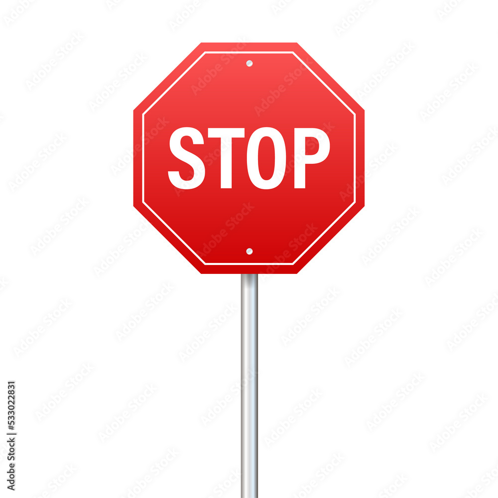 Stop sign for banner design. Information sign. stock illustration Stop sign for banner design. Information sign. stock illustration