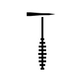 welders hammer tool glyph icon vector. welders hammer tool sign. isolated symbol illustration