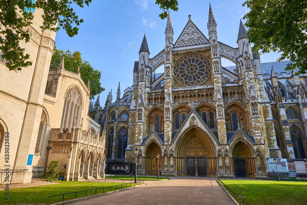 Obraz premium view of westminster abbey, london