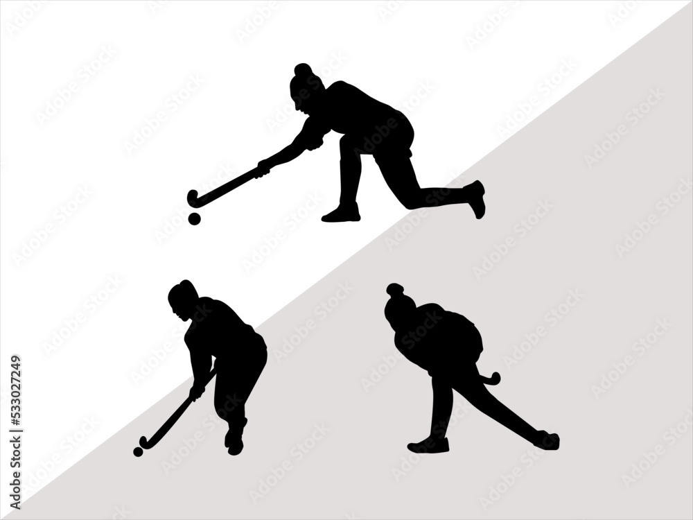 Field Hockey SVG, Field hockey Player Svg, Woman Field hockey Player