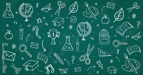 Educational Doodle Background