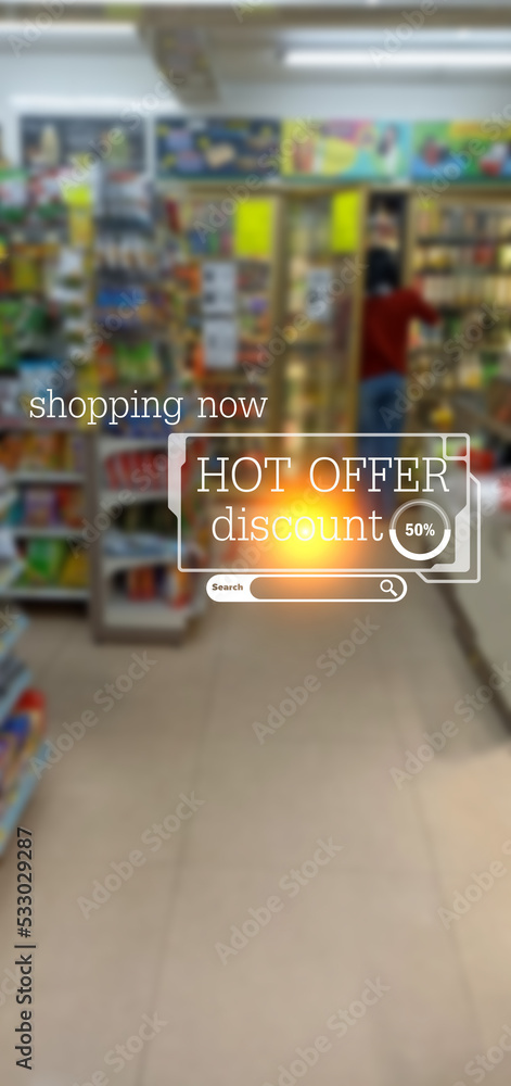 Concept of buying products during special discounts