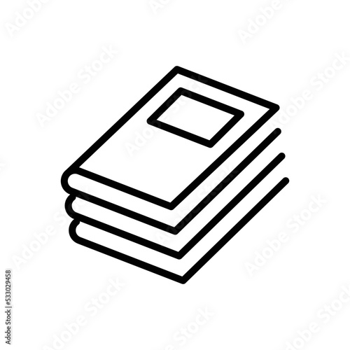 book icon vector design simple and clean