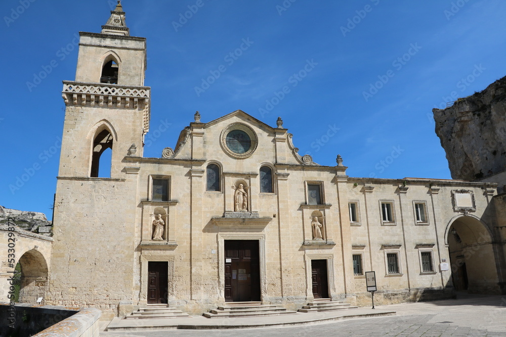 Church San Pietro Caveoso in Matera, Italy
