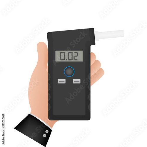Cartoon stun gun. Protection symbol.  stock illustration.