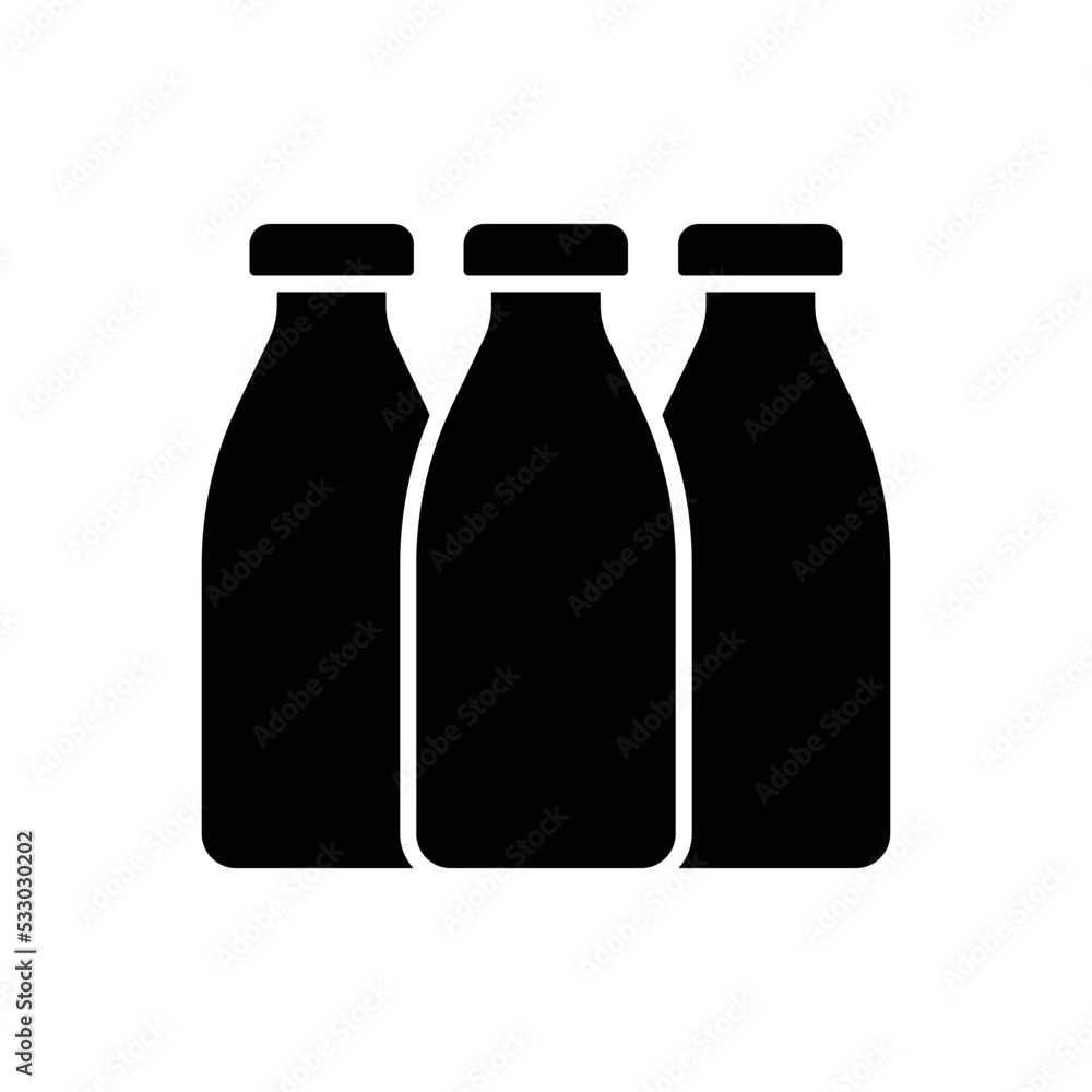 milk bottle icon vector design simple and clean milk bottle icon vector design simple and clean
