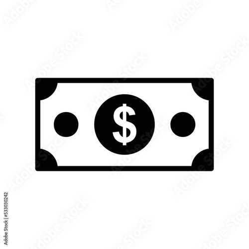 money icon vector design simple and clean