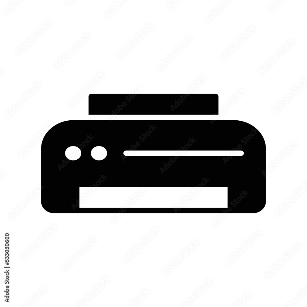 Printer icon vector design simple and clean Printer icon vector design simple and clean