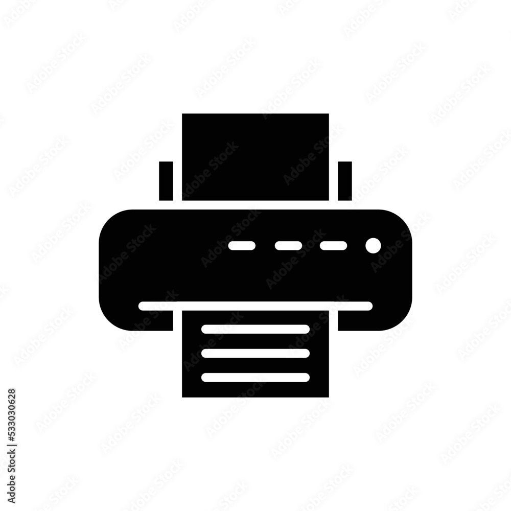 Printer icon vector design simple and clean Printer icon vector design simple and clean
