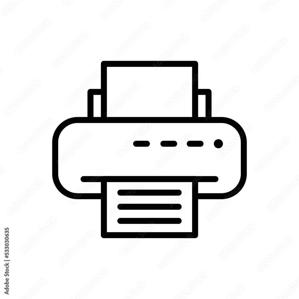 Printer icon vector design simple and clean Printer icon vector design simple and clean