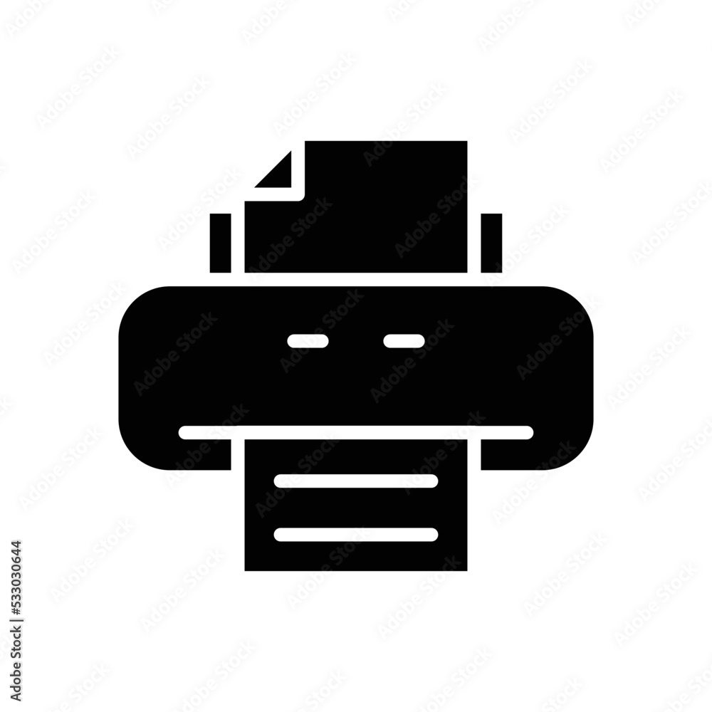 Printer icon vector design simple and clean Printer icon vector design simple and clean
