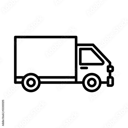 truck icon vector design simple and clean