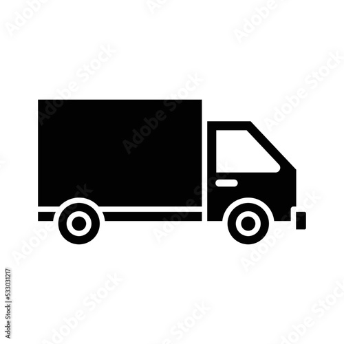 truck icon vector design simple and clean