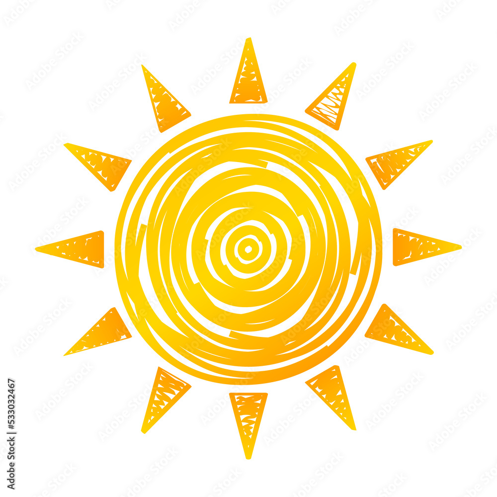 Funny doodle suns. Hand drawn sun. stock illustration. Funny doodle suns. Hand drawn sun. stock illustration.