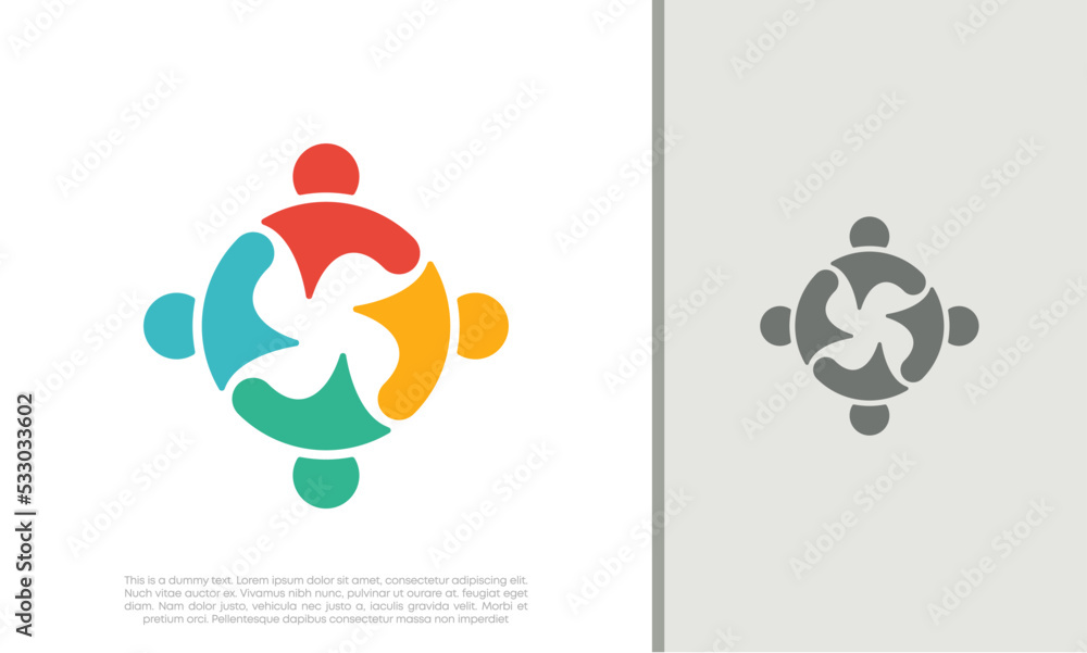 Global Community Logo Icon Elements Template. Community human Logo template vector. Community health care. Abstract Community logo. Global Community Logo Icon Elements Template. Community human Logo template vector. Community health care. Abstract Community logo.