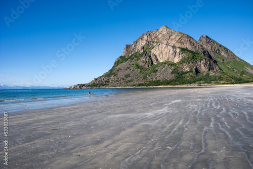 Bild auf Leinwand Steigen, Norway - July 11, 2022: Nordland