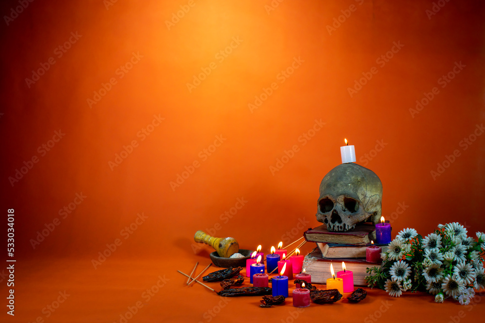 Composition for religious spiritual moment or Day of the Dead.
with space to insert text