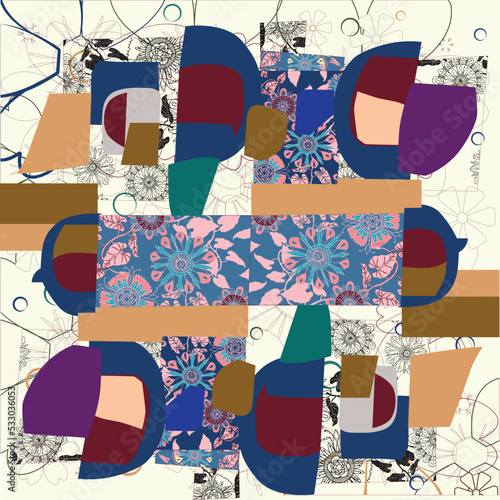 fashionable pattern design for the scarf