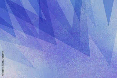 Abstract modern purple blue and white background design on border  elegant vintage grunge texture grunge  triangles shapes layered in modern abstract art layout