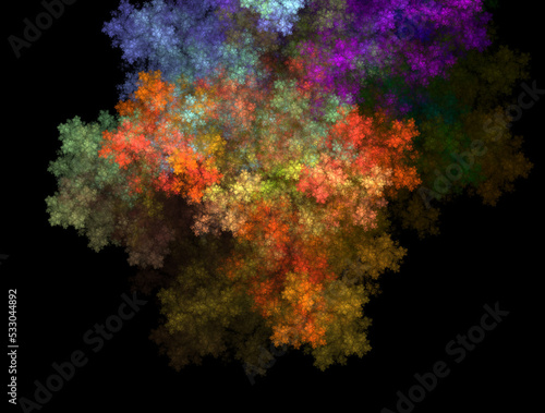 Imaginatory fractal abstract background Image