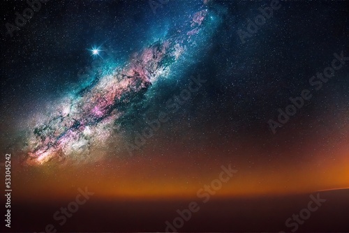 Digital Milky Way Stock Image