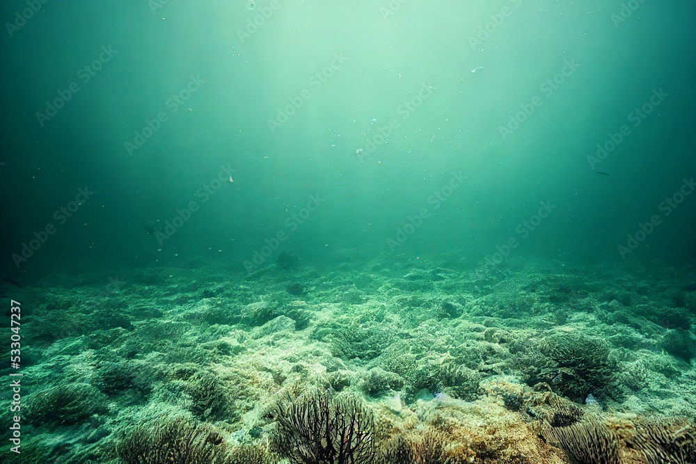 Fototapeta premium Digital Water Nature Stock Image