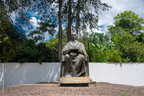 Statue of Benito Juarez, at Guelatao, Oaxaca, Mexico photo