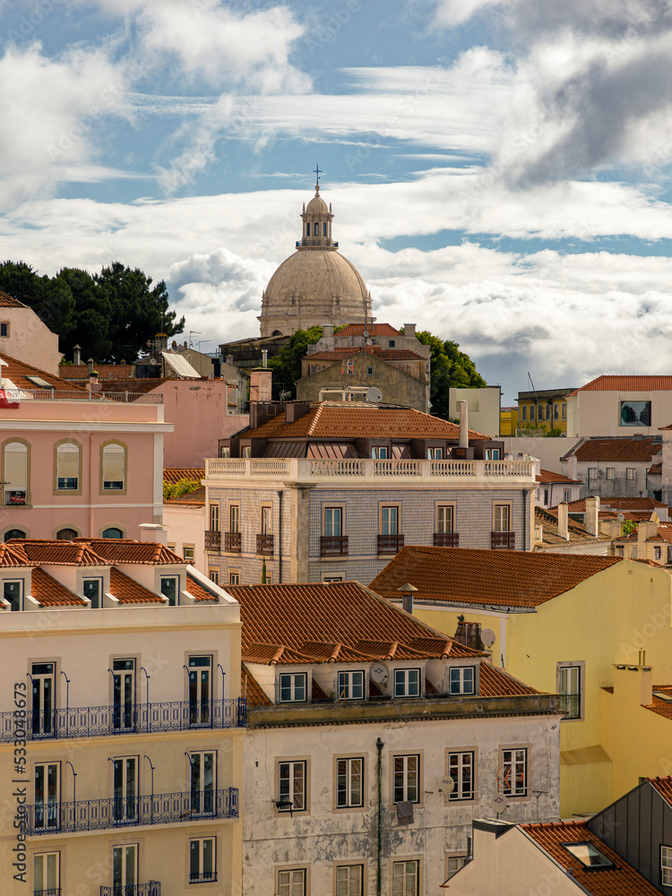 View of the Lisbon town